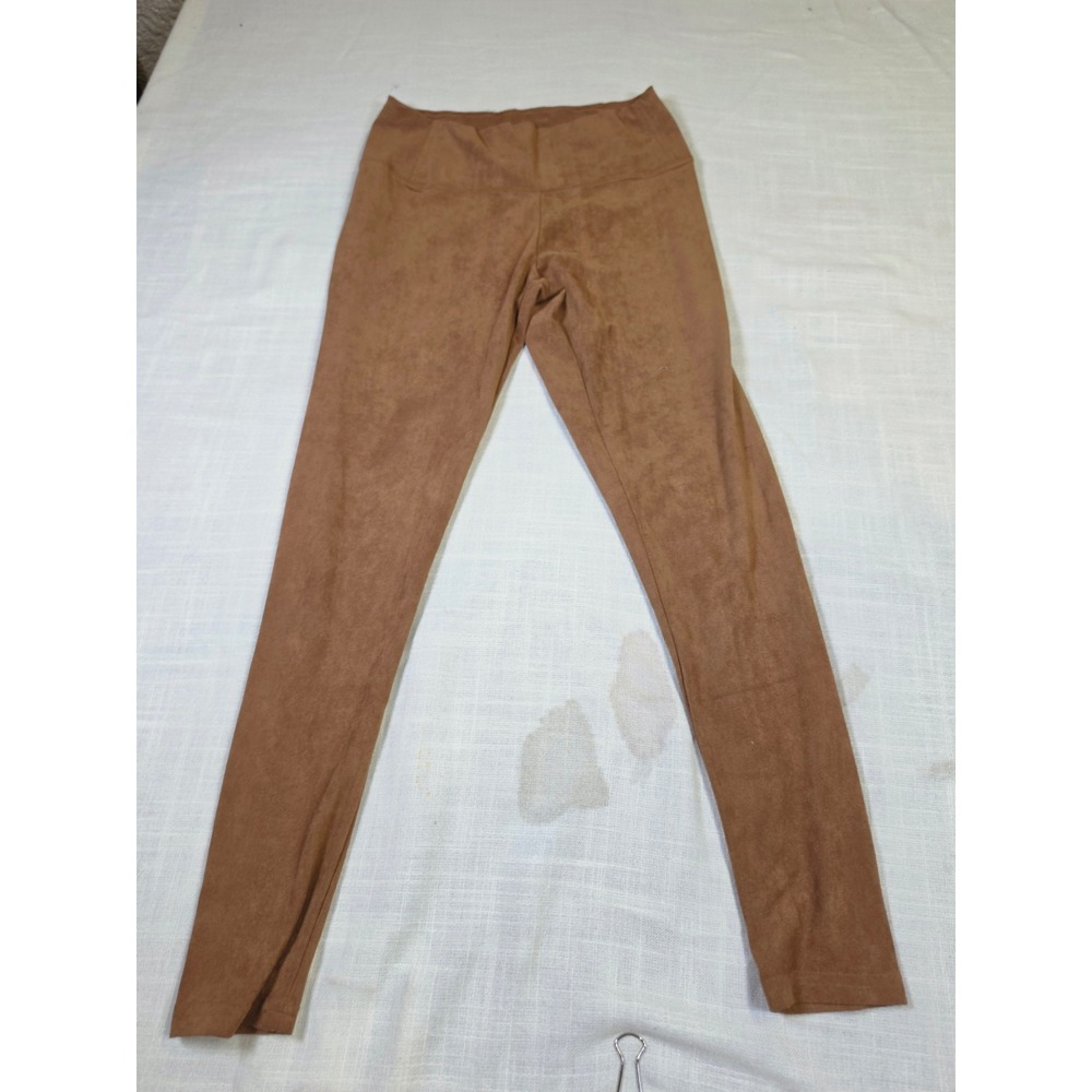 Bagatelle Collection Faux Suede Leggings Camel Brown High Rise Skinny Pants XS